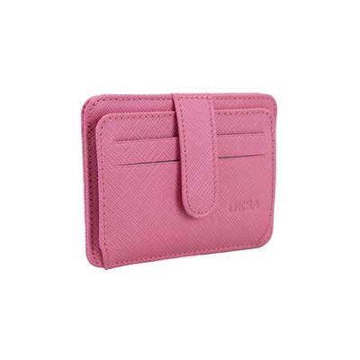 Lenora Pembe Kadın Deri Kartlık