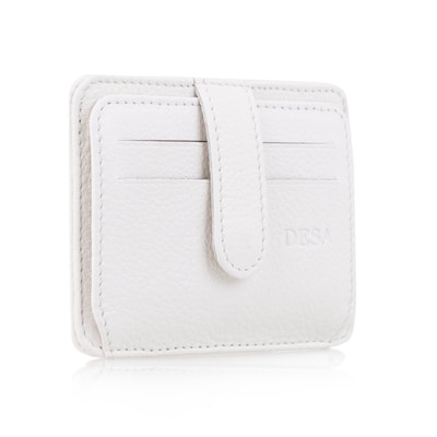 Lerona Beyaz Deri Kartlık