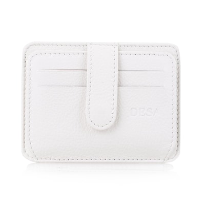Lerona Beyaz Deri Kartlık