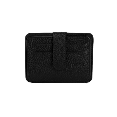 Lerona Siyah Deri Kartlık