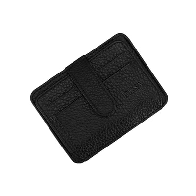 Lerona Siyah Deri Kartlık