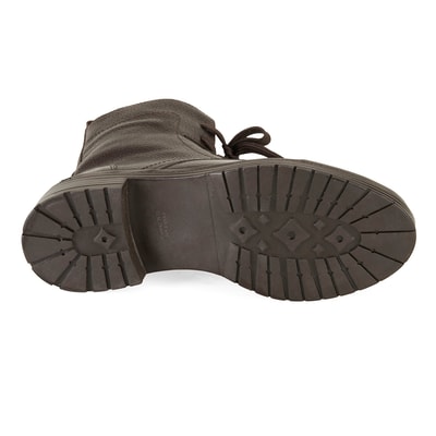 Lias Kahve Kadın Fermuarlı Deri Bot