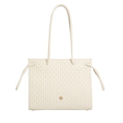 Linda Beyaz Kadın Deri Omuz Askılı Çanta