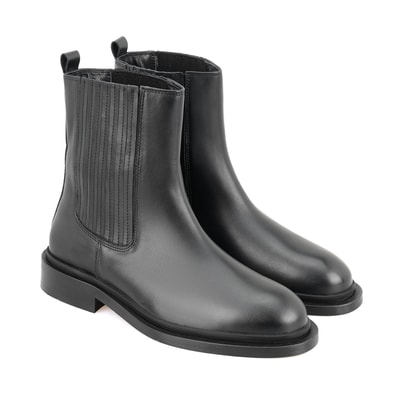 Luana Siyah Kadın Deri Bot