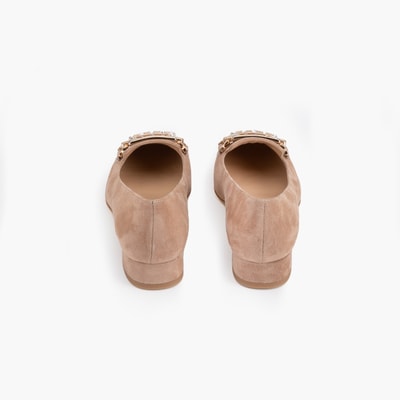 Luca Grossi Bej Kadın Topuklu Babet