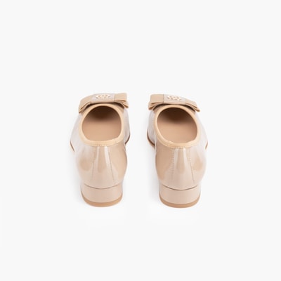 Luca Grossi Bej Kadın Topuklu Babet