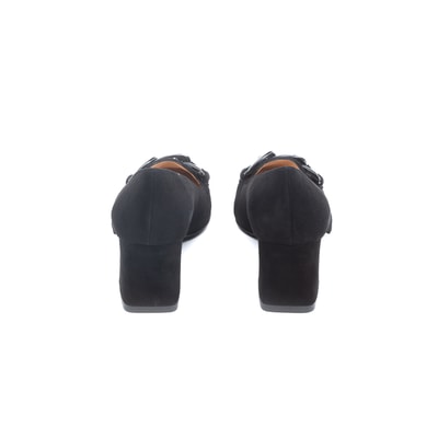 Luca Grossi Diana Siyah Kadın Toka Aksesuarlı Topuklu Ayakkabı