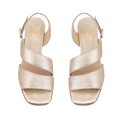 Luca Grossi Gold Kadın Ayarlanabilir Tokalı Sandalet