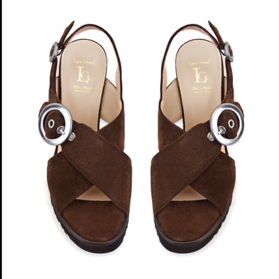 Luca Grossi Kadın Kahve Topuklu Sandalet
