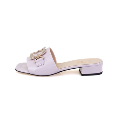 Luca Grossi Kadın Mor Topuklu Terlik
