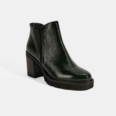 Luca Grossi Kadın Yeşil Platform Topuklu Rugan Bot