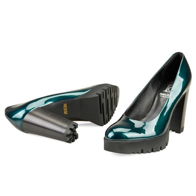 Luca Grossi Kadın Yeşil Topuklu Klasik Ayakkabı