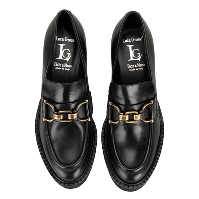 Luca Grossi Siyah Kadın Deri Günlük Ayakkabı