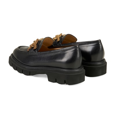 Luca Grossi Siyah Kadın Toka Detaylı Loafer