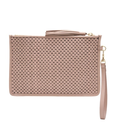 Madellino Pudra Kadın Deri Clutch