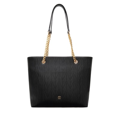 Madelyn Siyah Kadın Zincir Detaylı  Alışveriş Çantası