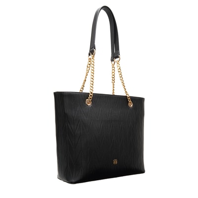 Madelyn Siyah Kadın Zincir Detaylı  Alışveriş Çantası