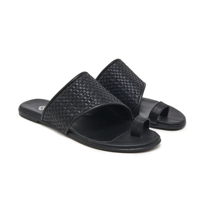 Madison Kadın Örgülü Deri Terlik