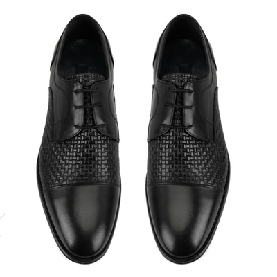 Magnus Siyah Erkek Deri Klasik Ayakkabı