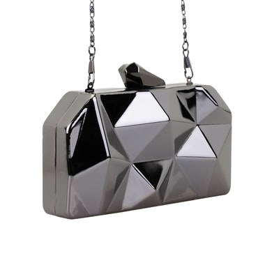 Mamsell Siyah Kadın Parlak Gece Abiye Çanta