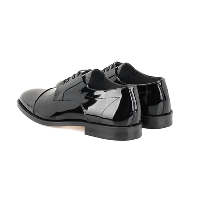 Manch Siyah Erkek Deri Klasik Ayakkabı