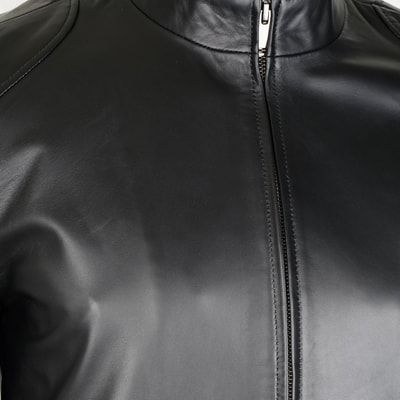 Manlio Siyah Erkek Deri Mont