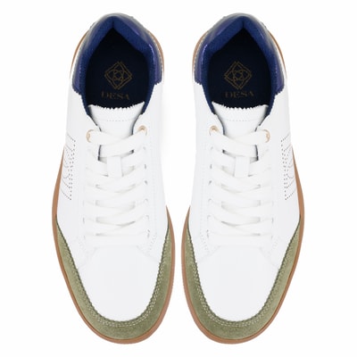 Manno Yeşil Kadın Deri Spor Ayakkabı