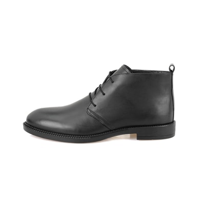 Marc Siyah Erkek Bağcıklı Deri Bot