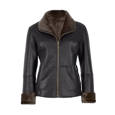 Matia Kahve Kadın Kürk Ceket