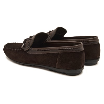 Mauro Kahve Erkek Süet Loafer