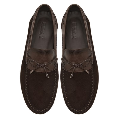 Mauro Kahve Erkek Süet Loafer
