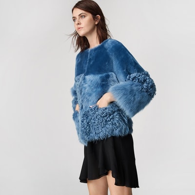 Mavi Enriqua Kadın Kürk Mont