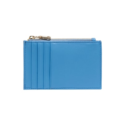 Mavi Fermuarlı Deri Kartlık