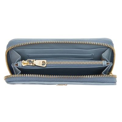 Mavi Örgü Deri Kadın Cüzdan