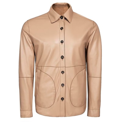 Maynor Erkek Çift Taraflı Deri Gömlek Ceket