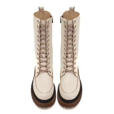 Melosa Ekru Kadın Deri Postal Bot