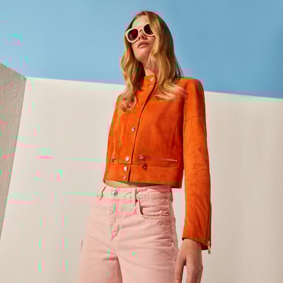 Mercan Kadın Süet Ceket