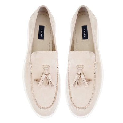 Miles Bej Erkek Nubuk Deri Loafer