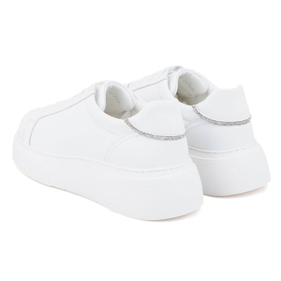 Miracle Beyaz Kadın Deri Spor Ayakkabı