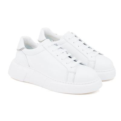 Miracle Beyaz Kadın Deri Spor Ayakkabı