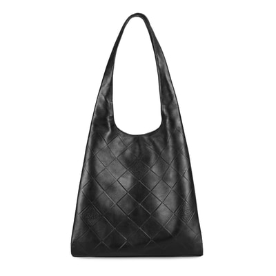 Monogram Baskılı Kadın Deri Omuz Çantası