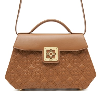 Monte Kadın Monogram Deri Omuz Askılı Çanta