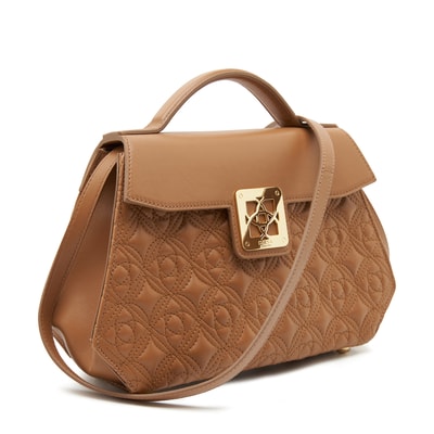 Monte Kadın Monogram Deri Omuz Askılı Çanta