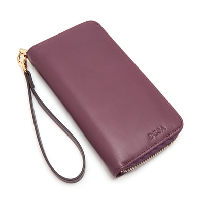 Mor Kadın Deri Cüzdan