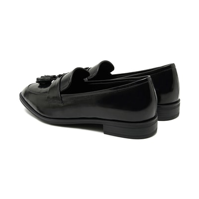 Narciso Siyah Kadın Deri Loafer Günlük Ayakkabı