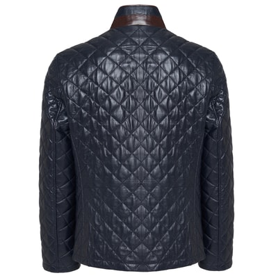 Nario Erkek Deri Kapitone Mont