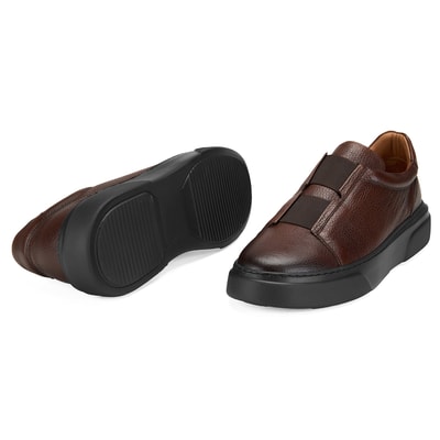 Nathaniel Kahve Erkek Deri Günlük Ayakkabı