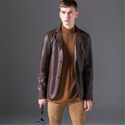 Nestor Erkek Deri Blazer Ceket