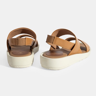 Nicole Sarı Kadın DesaComfort Deri Sandalet