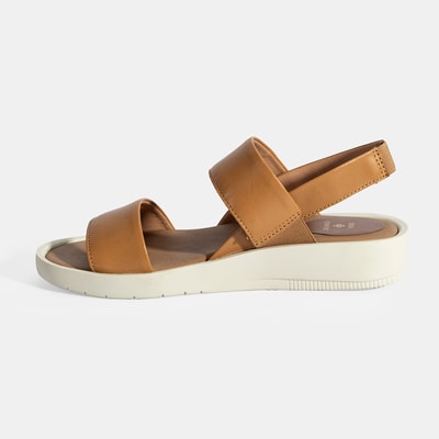 Nicole Sarı Kadın DesaComfort Deri Sandalet